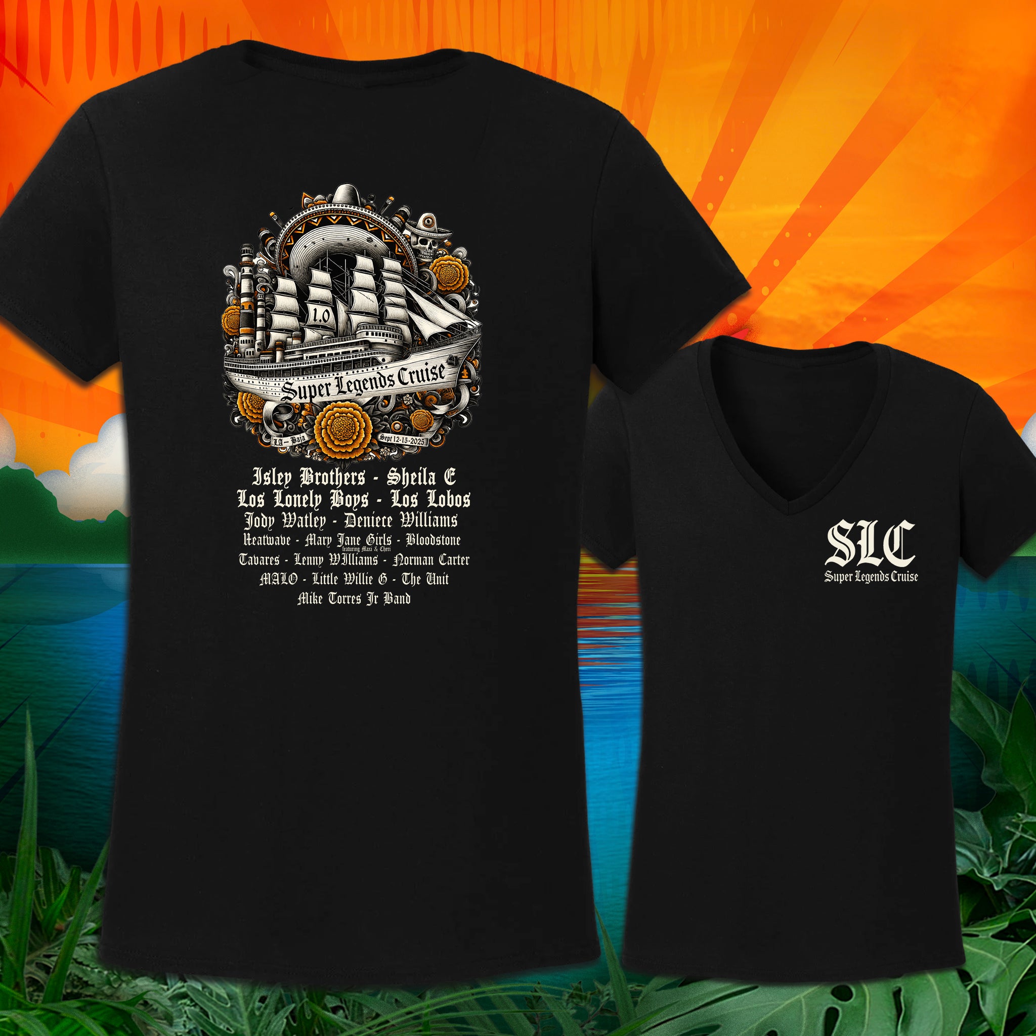 1.0 Royal Caribbean SLC 2025 - Women's V-Neck T-Shirt