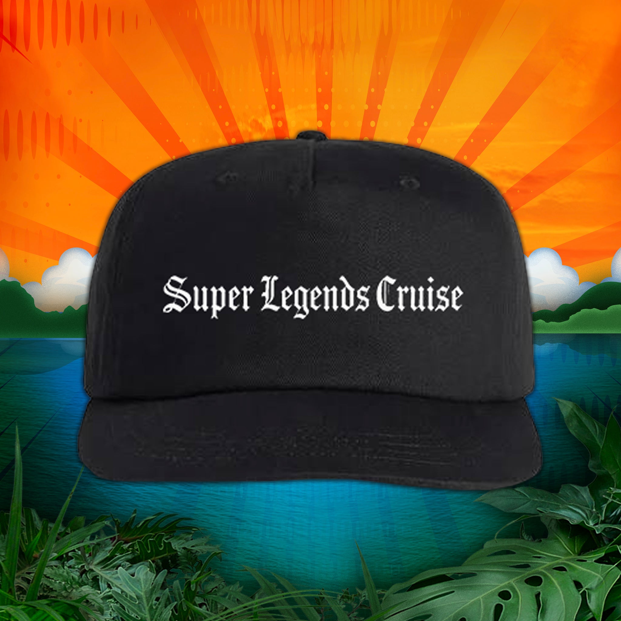 Super Legends Cruise Embroidered Black Snapback