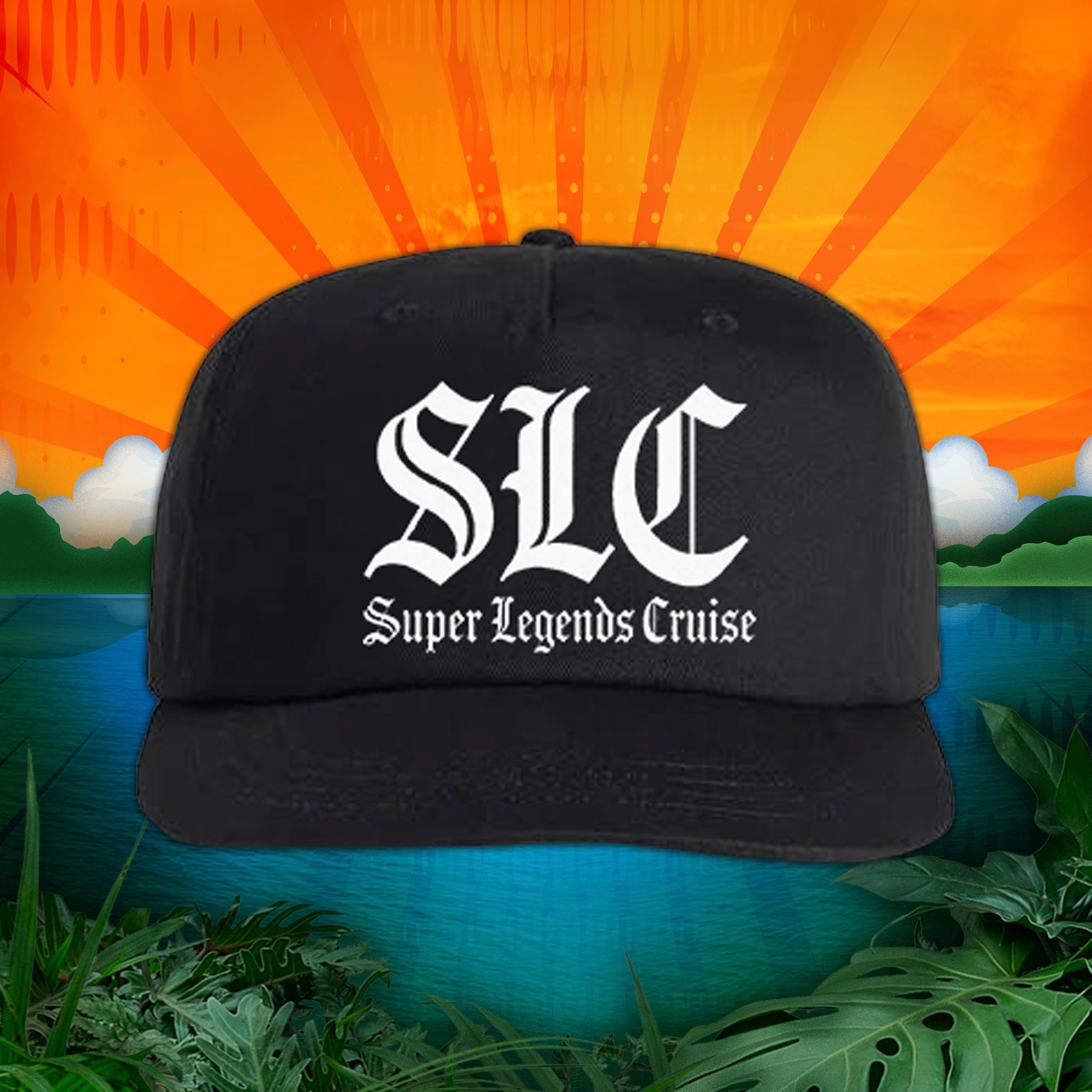 SLC 2025 Black Snapback – Flat Bill Hat