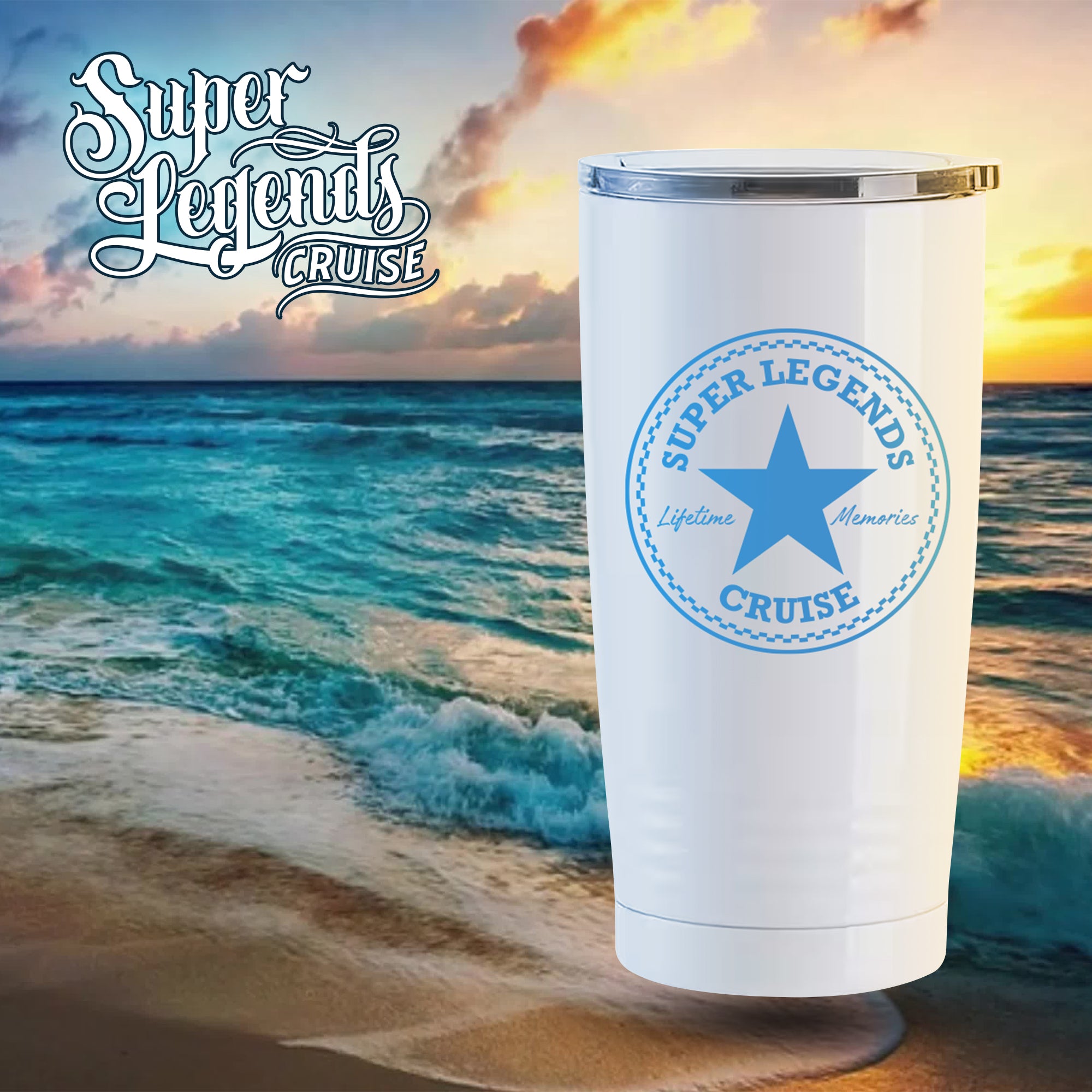 2024 Tumbler 20 oz – Stainless Steel - White